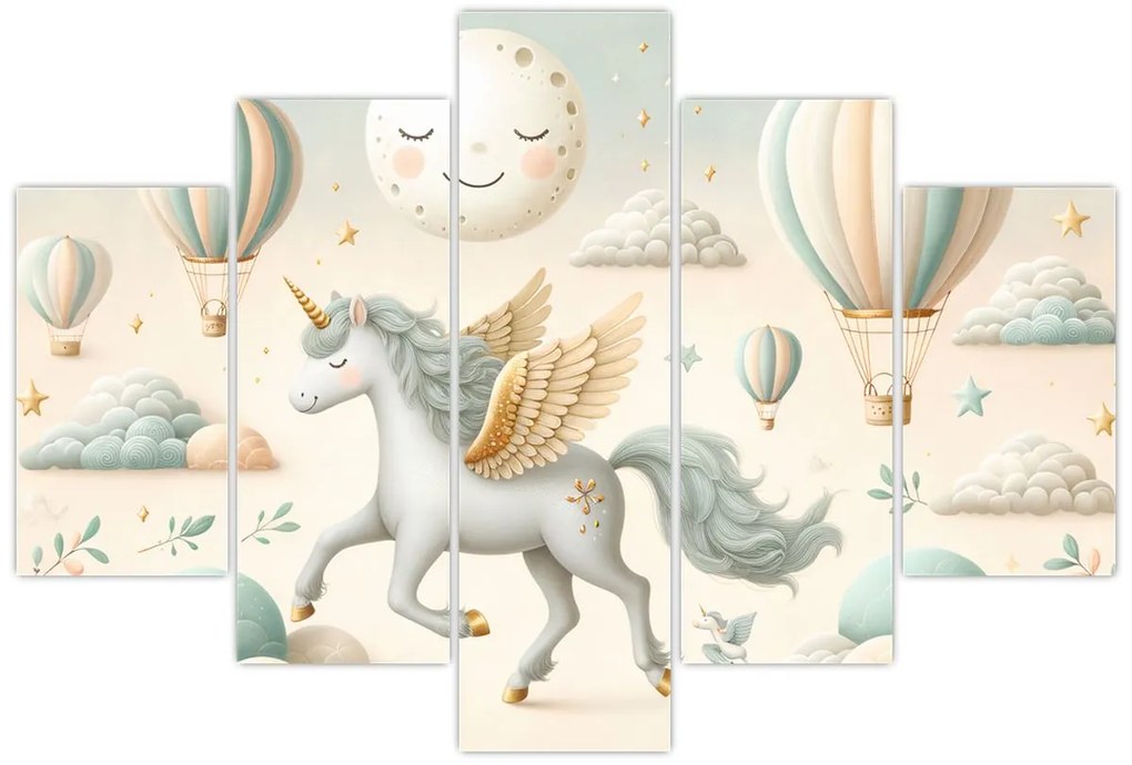 Tablou - Unicorn fericit (150x105 cm)