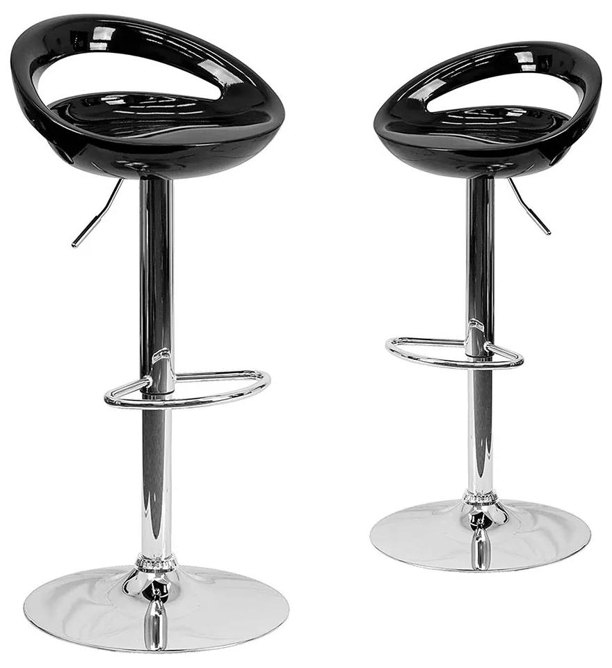 2 buc scaune de bar Kitti-negru