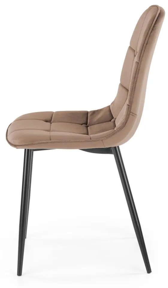 Scaun K417 velvet bej