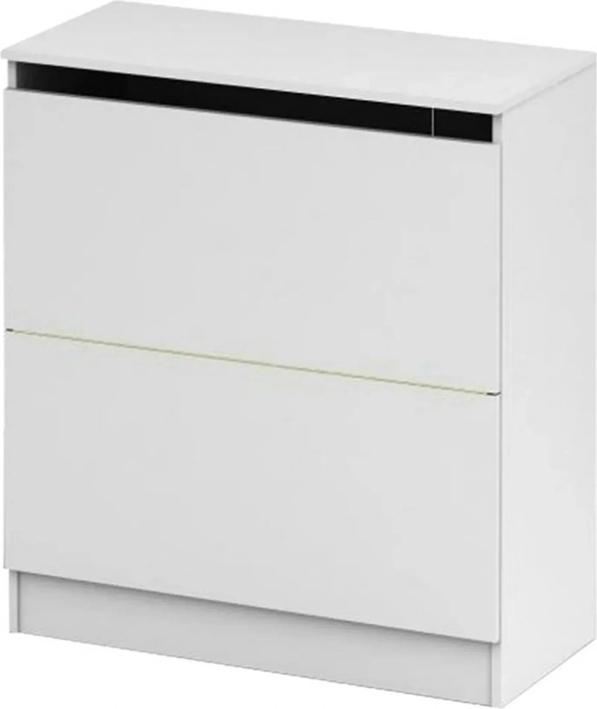 Dulap BETTY 2 BE-02-040, alb, DTD laminat, cu 2 usi, 85x39x93 cm