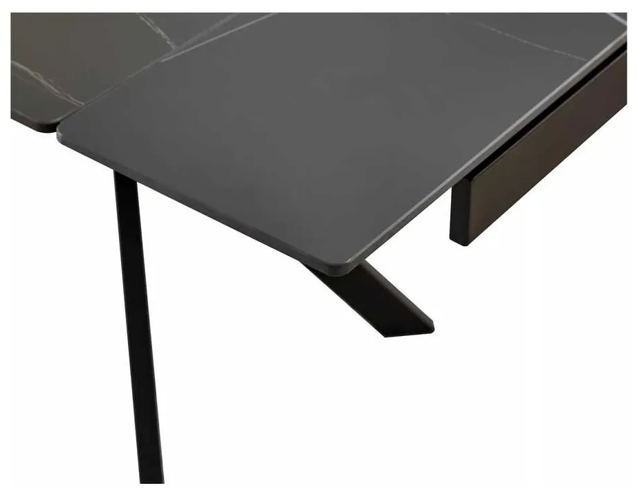 Masă de bucătărie Lumiere 180 x 90 cm, negru