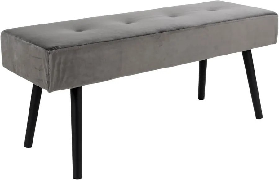 Bancă tapițată House Nordic Skiby, 100 x 35 cm, gri