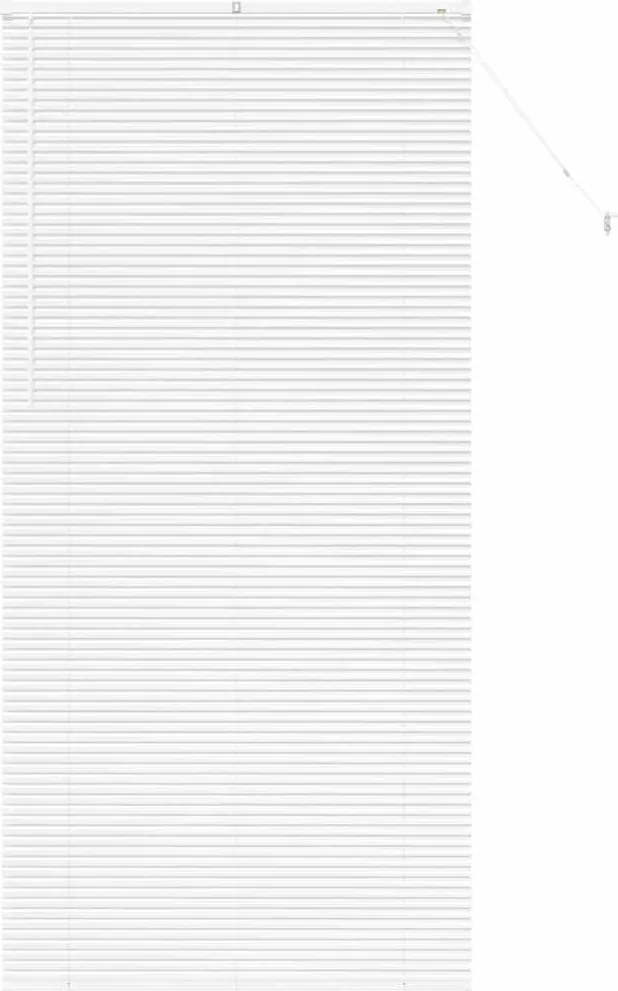 vidaXL Jaluzele venetiene Manual Alb 220 x 100 cm Aluminiu
