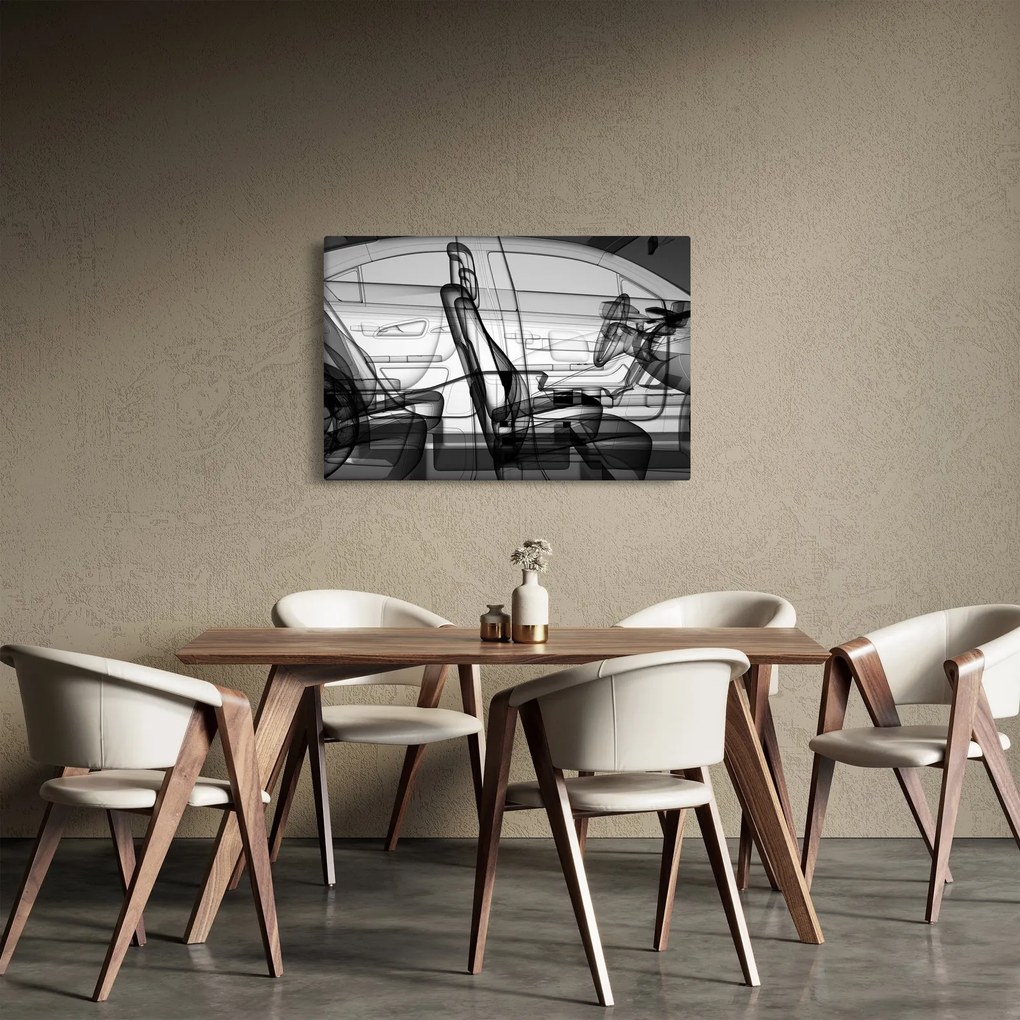 Tablou - 3D model mașina (90x60 cm)
