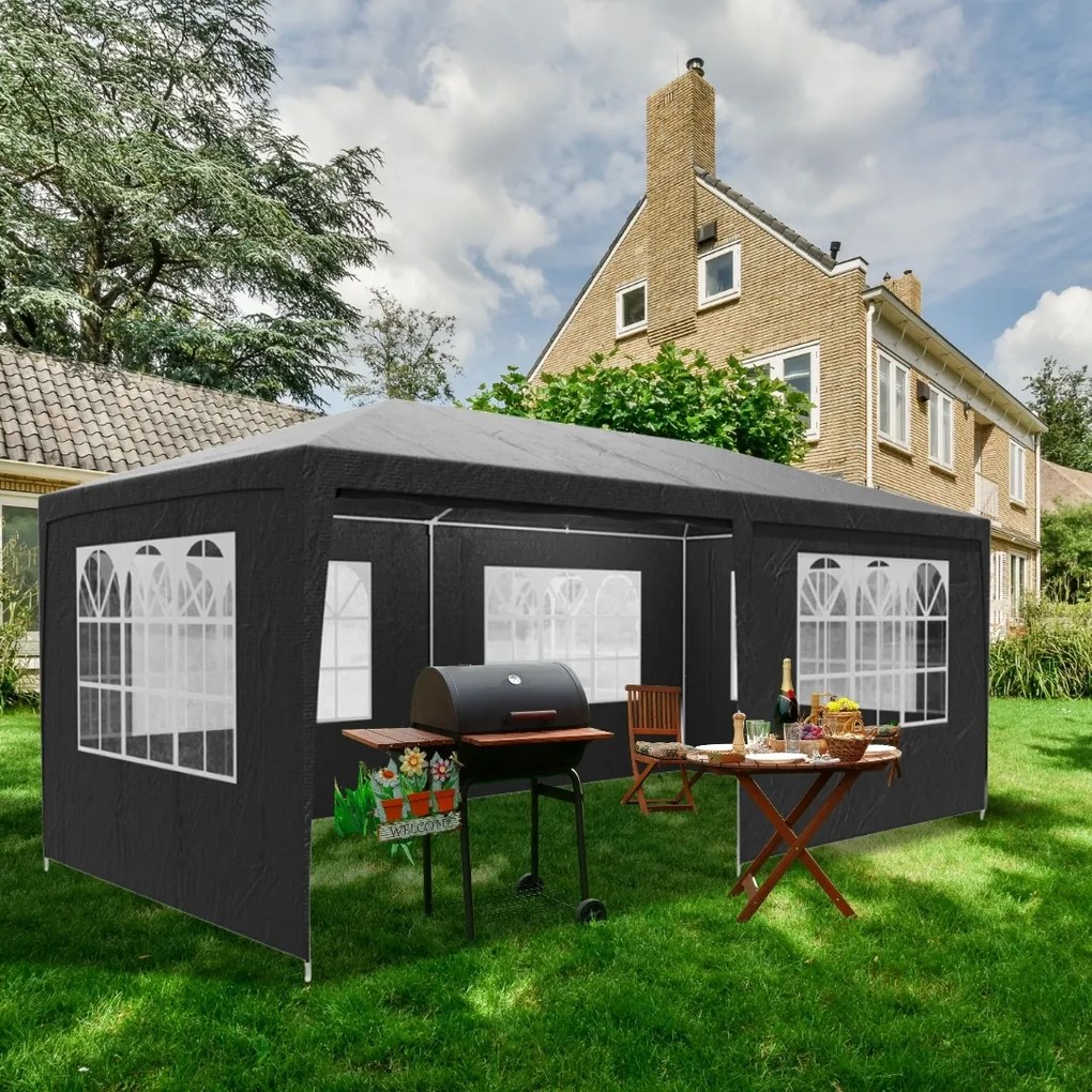 Cort de petrecere NEAPOL, 3x6m, antracit Jurhan