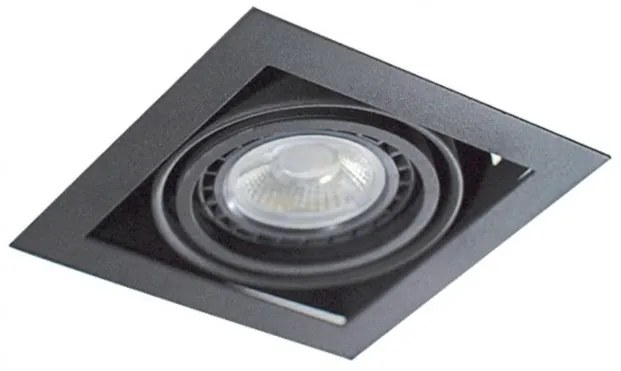Spot incastrat tavan/plafon NOVA 1 negru