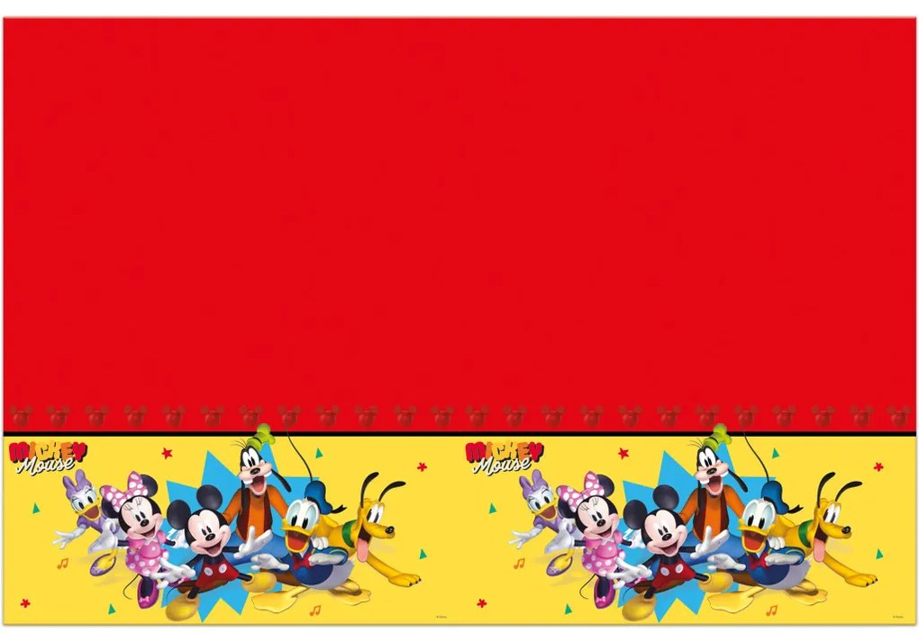 Disney Mickey Jump Into Fun față de masă din plastic 120x180 cm