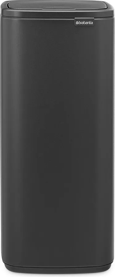 Coș de gunoi gri închis cu senzori de atingere din oțel 30 l Bo Touch – Brabantia