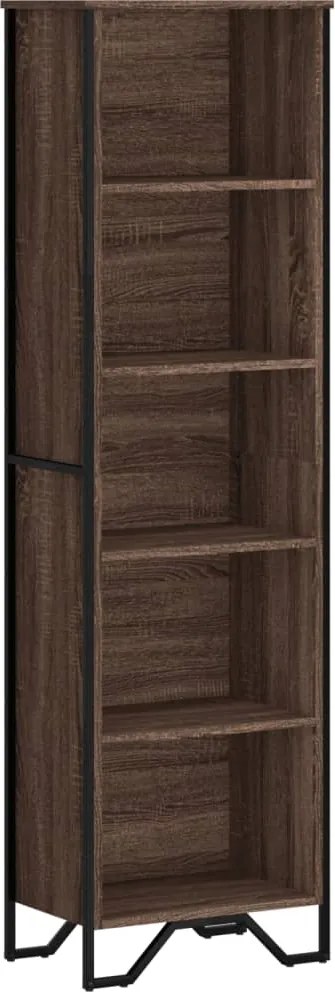 vidaXL Bibliotecă, stejar maro, 50x31x169 cm, lemn prelucrat