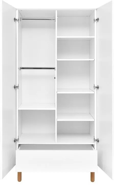Dulap Toteme botanic alb/stejar H200 cm