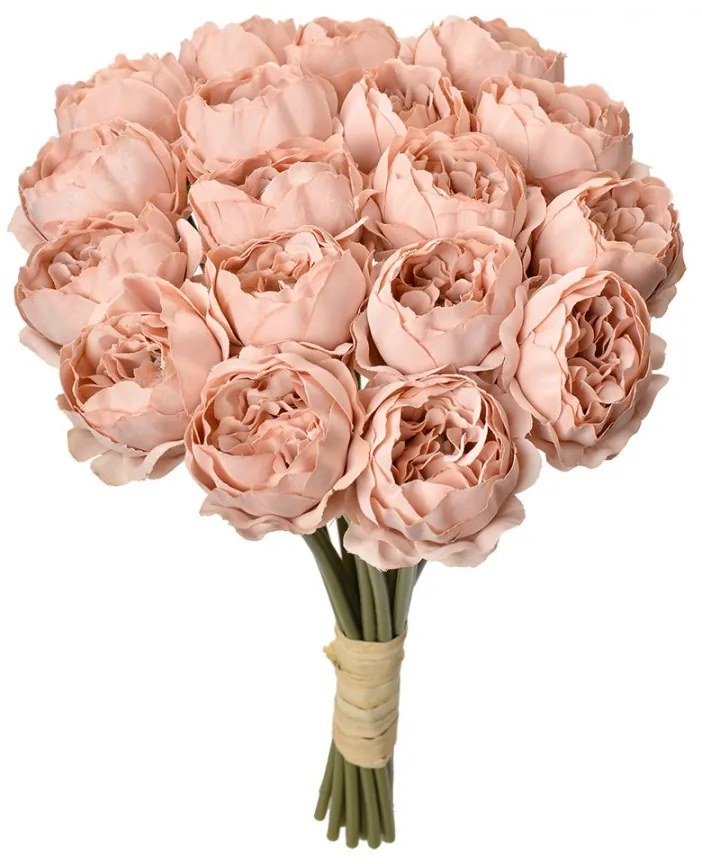 Buchet flori artificiale de bujor roz 20/16/30 cm