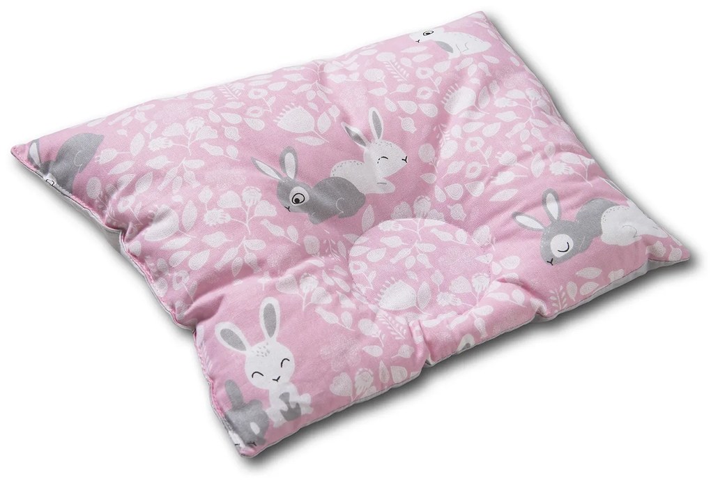 Perna bebelusi contra plagiocefaliei si pentru formarea corecta a capului Kidizi 30x25 cm Sweet Bunny