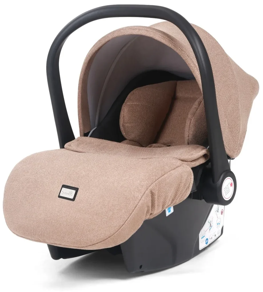 Carucior 3 in 1: Cadru usor din aluminiu, Landou confortabil, Varianta sport ergonomica, Scoica auto - CPC-66-crem