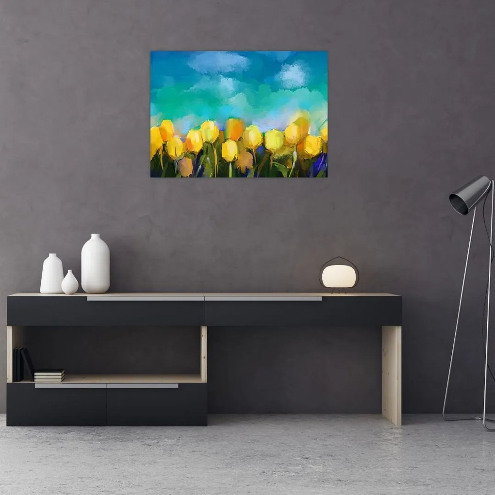 Tablou - Lalele galbene (70x50 cm)