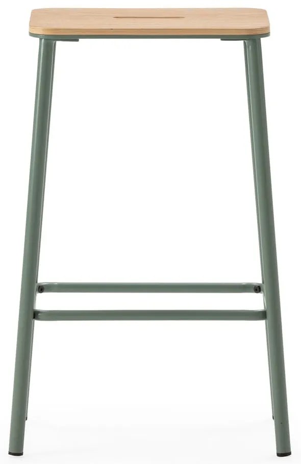 Set de scaune de bar verde 2 buc. (înălțime șezut 65 cm) Abba – Marckeric