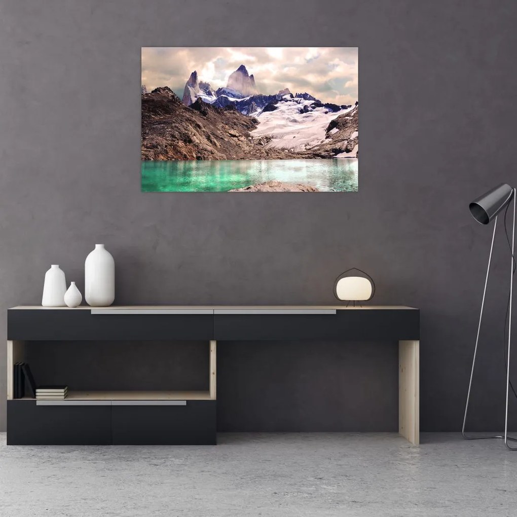 Tablou cu lac montan (90x60 cm)