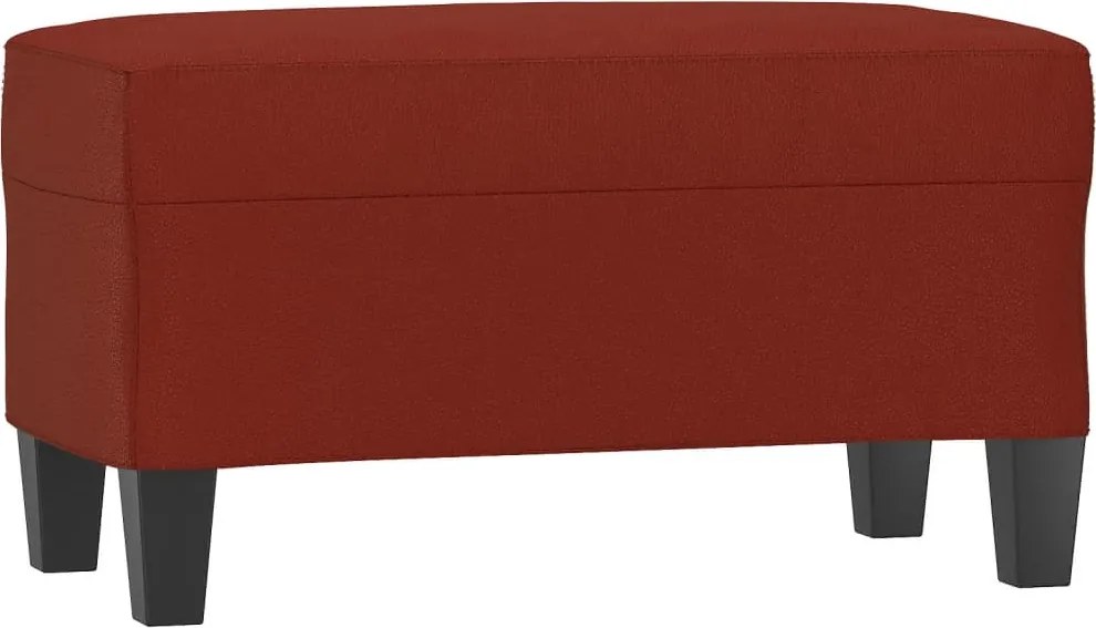 vidaXL Bancă, roșu vin, 70x35x41 cm, piele ecologică