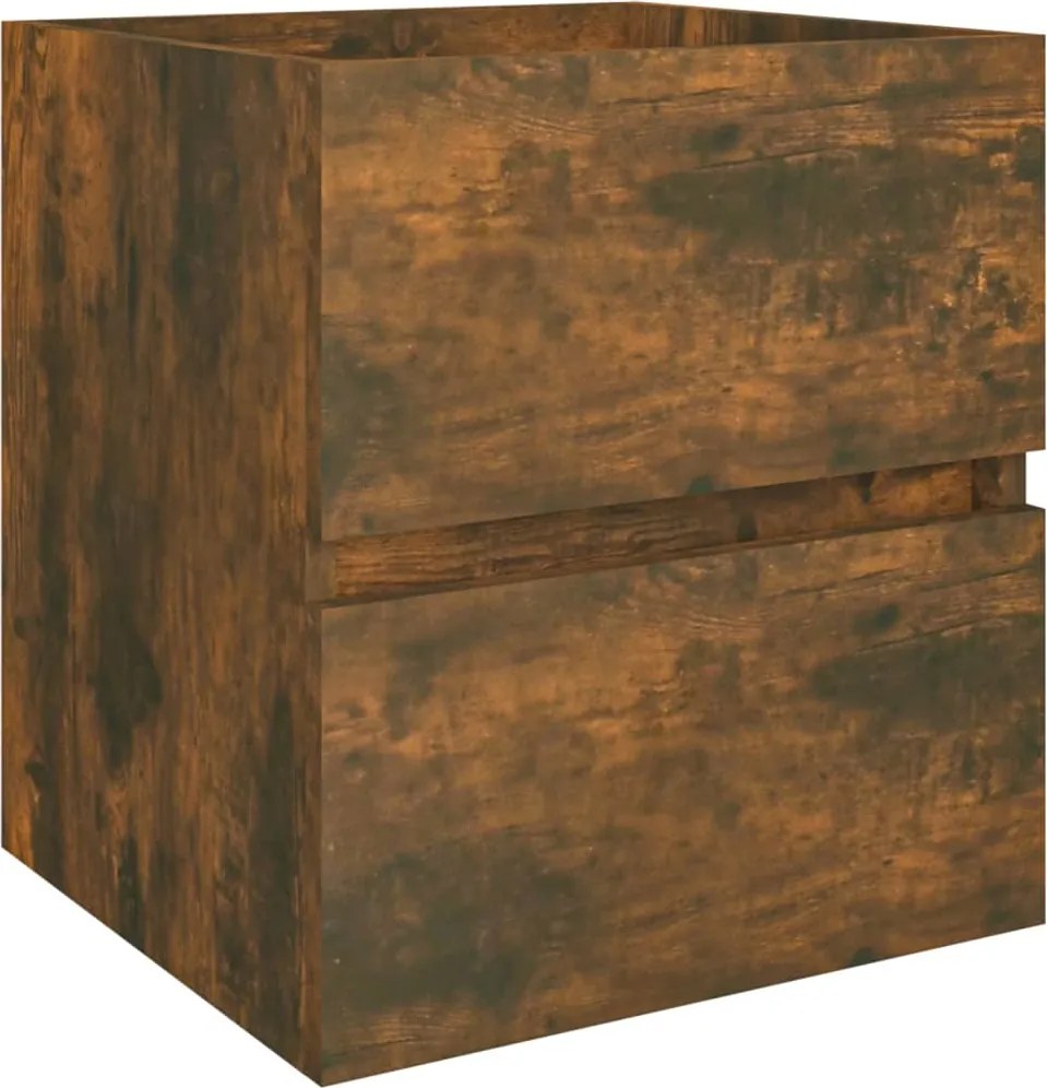 vidaXL Dulap chiuvetă, stejar fumuriu, 41x38,5x45 cm, lemn prelucrat