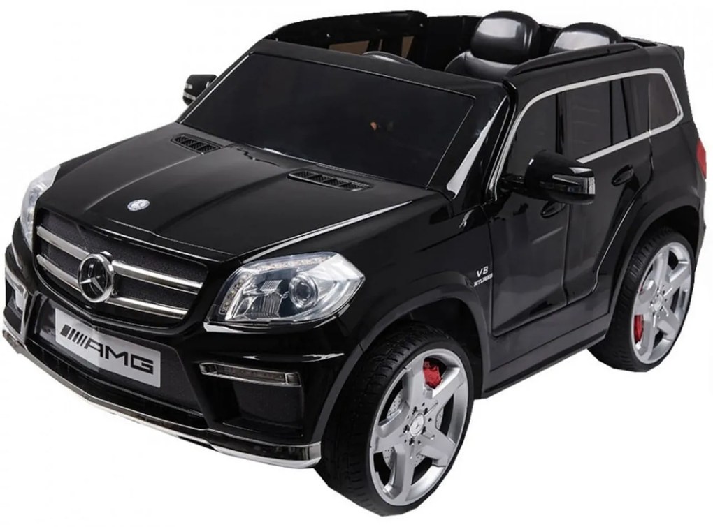 Masinuta Electrica XXL cu acumulator pentru copii NOVOKIDS™ Mercedes GL63 AMG , Roti din Cauciuc EVA, Melodii si USB , 3-8 ani , usi cu deschidere ,