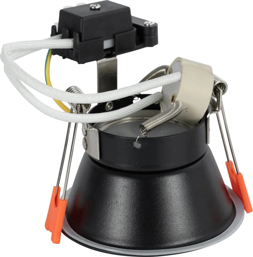 Spot încastrat inteligent negru IP44 incl. Wifi GU10 50mm - Dept