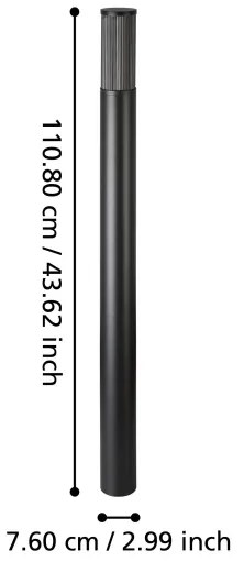 Lampă de exterior Eglo 901035 SALLE 1xE27/15W/230V 110 cm IP54