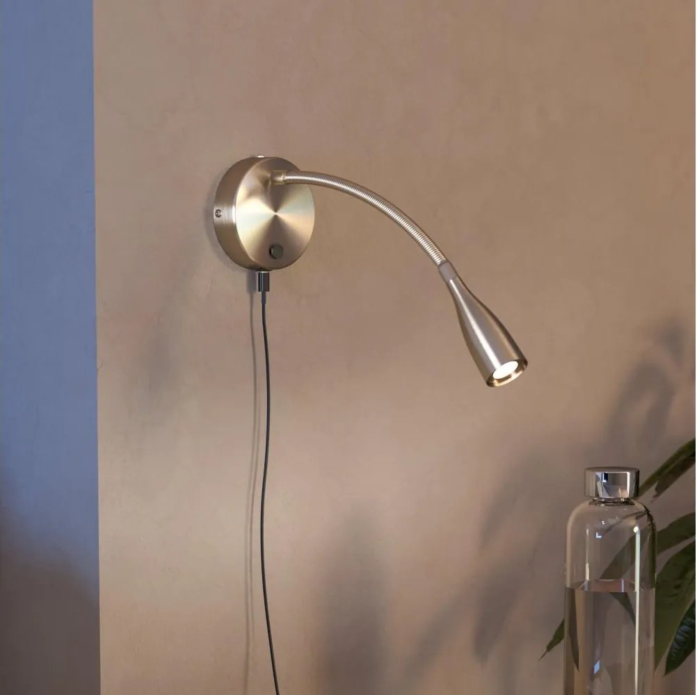 Eglo 901783 OLIVANDINO - lampă de perete LED flexibilă cu USB, 3,8W/230V, crom