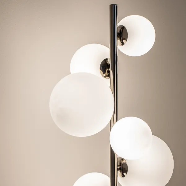 Brilagi - Lampadar LED MILLA 7xG9/3W/230V crom negru/alb