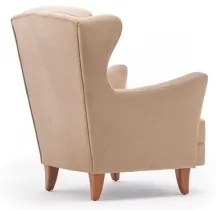 Fotoliu cu aripi NUPI, crem