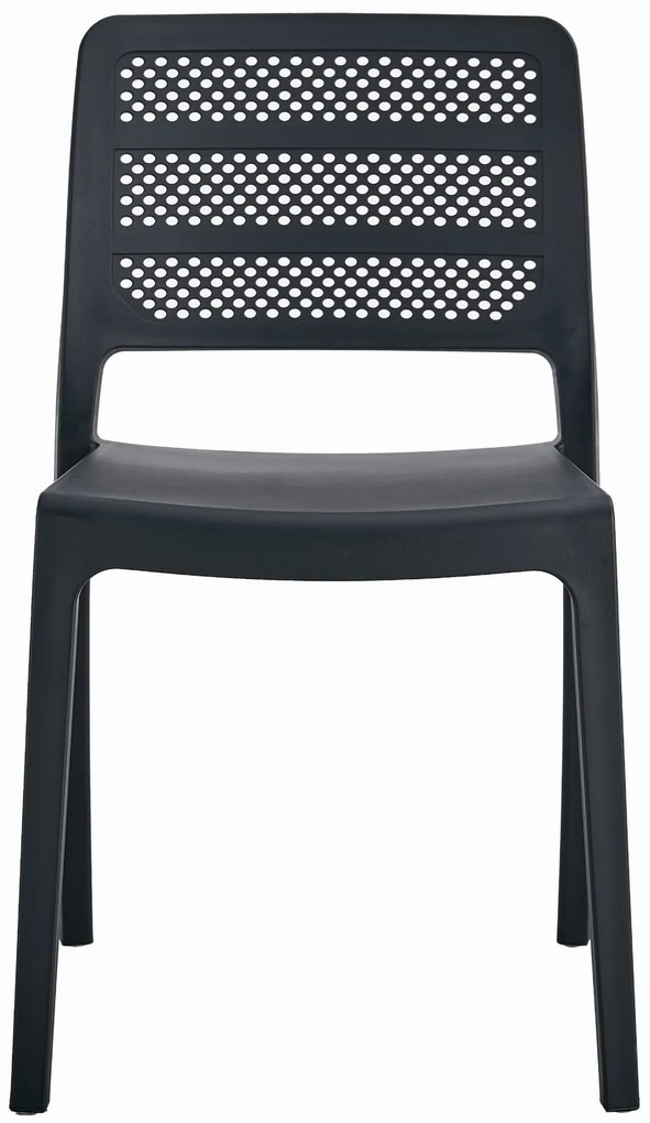 OFERTA Scaun negru din plastic PAGI calitatea a II-a