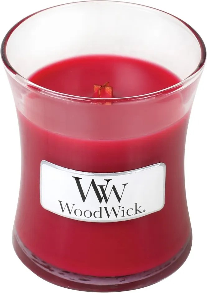 WoodWick roșii parfumata lumanare Currant vaza mica