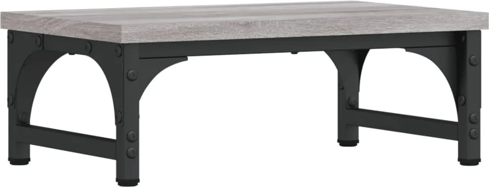 vidaXL Suport pentru monitor, gri sonoma, 37x23x14 cm, lemn compozit