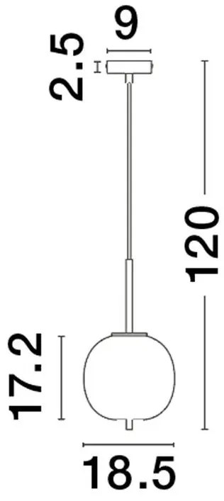 Pendul design modern LATO auriu, opal