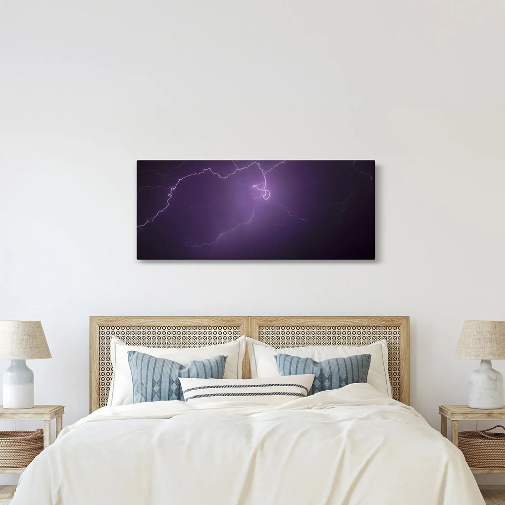 Tabloul cu fulger pe cer (120x50 cm)