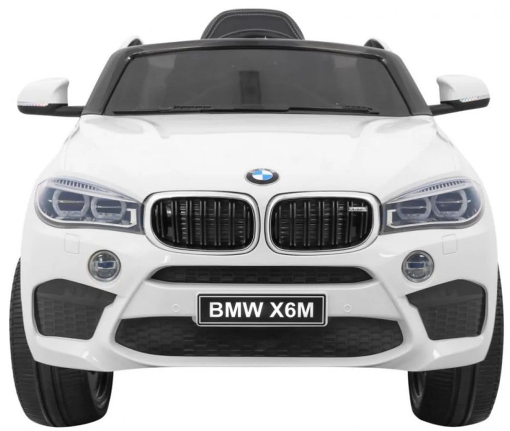 Masinuta Electrica cu acumulator pentru copii NOVOKIDS™ BMW X6 M, Roti din Cauciuc EVA, Max 30 kg , Usi cu deschidere , Baterie12V, 2 Viteze, Lungime