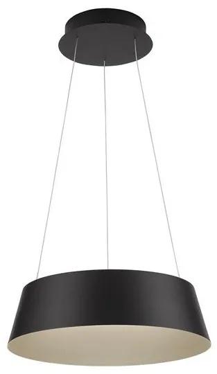 Pendul LED dimabil design modern ALBA negru 42cm