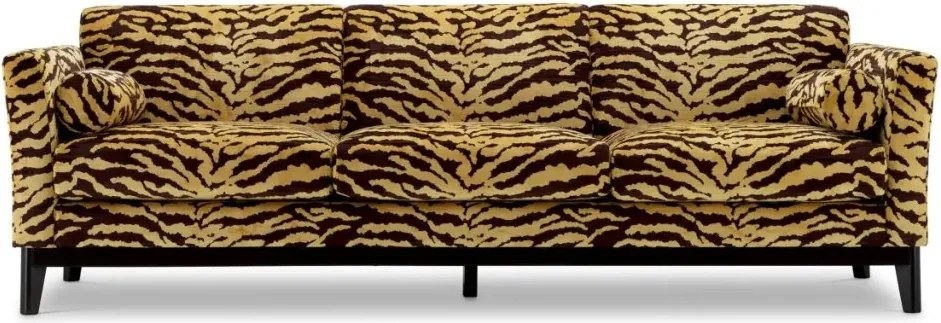 Canapea design LUX Flux, maro Tigris