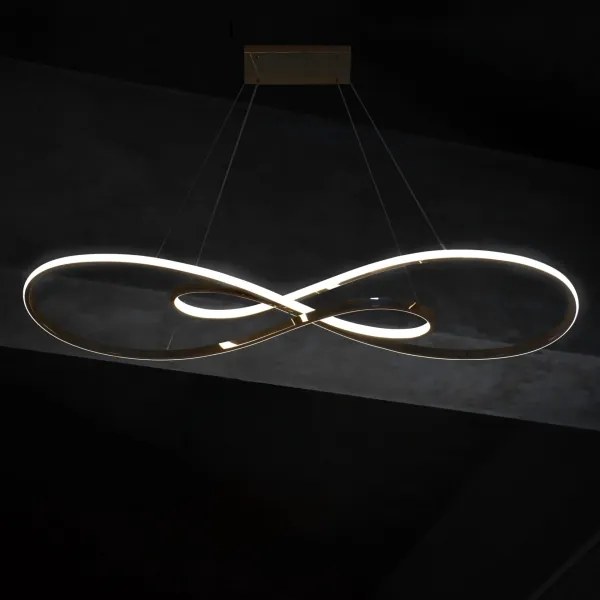 Lustră LED pe cablu ZUMBA LED/50W/230V auriu