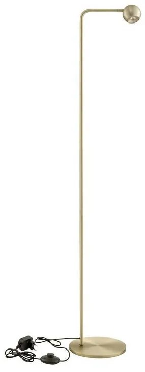 Lampa de podea cu spot LED SFERA aurie