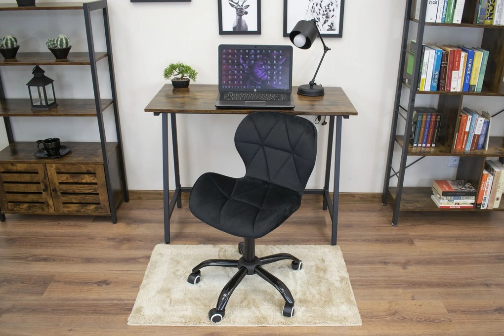 Scaun de birou negru NOTO VELVET