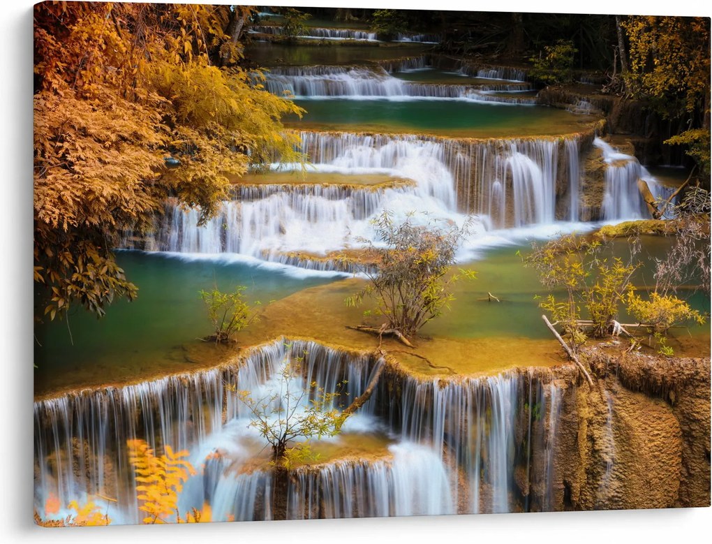 Tablou - Cascada Huay Mae Khamin, Thailanda (70x50 cm)