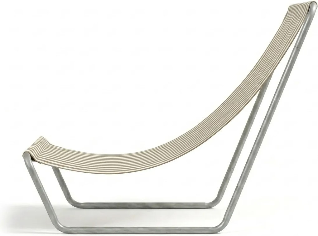 Sezlong de plaja pliabil SAND STRIPES, maro