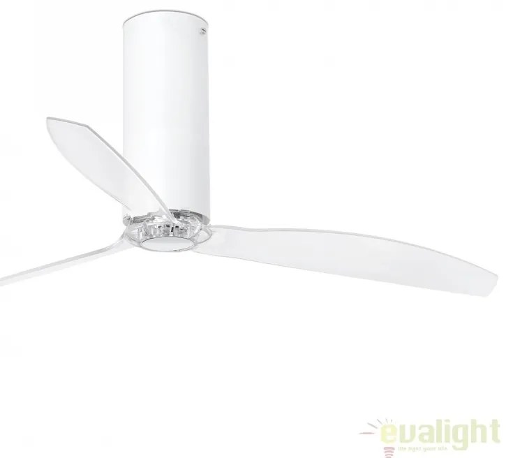 Ventilator cu telecomanda Tube alb lucios / transparent 32033