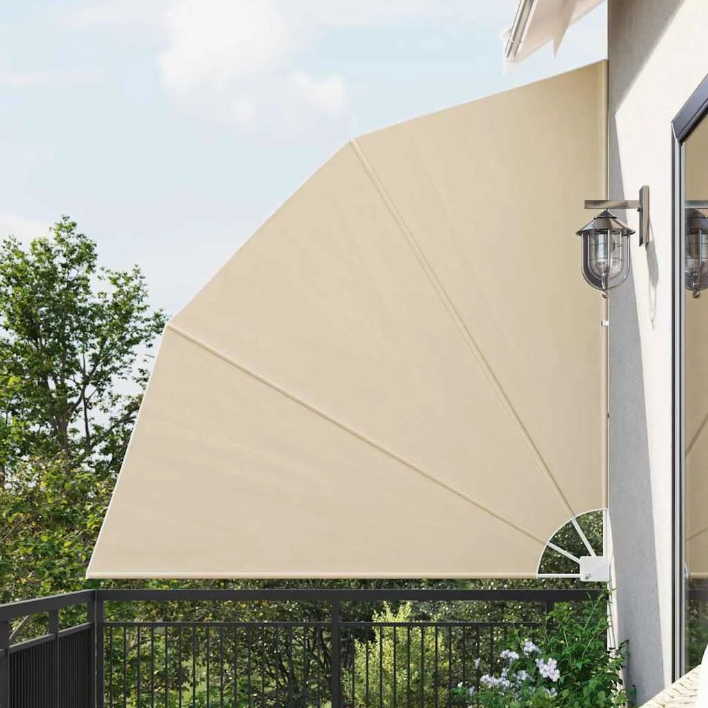 vidaXL Ecran de intimitate pentru balcon Bej 210 x 210 cm țesătură