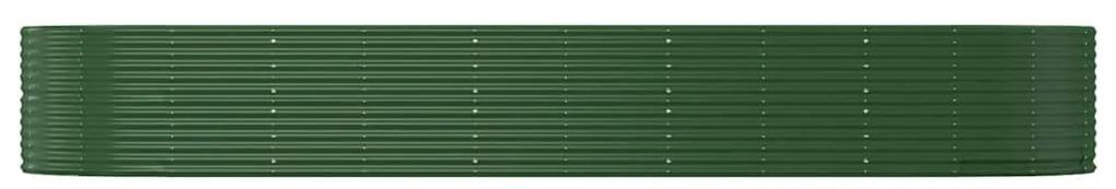 Jardiniera de gradina, verde, 447x140x68 cm, otel 1, Verde, 447 x 140 x 68 cm