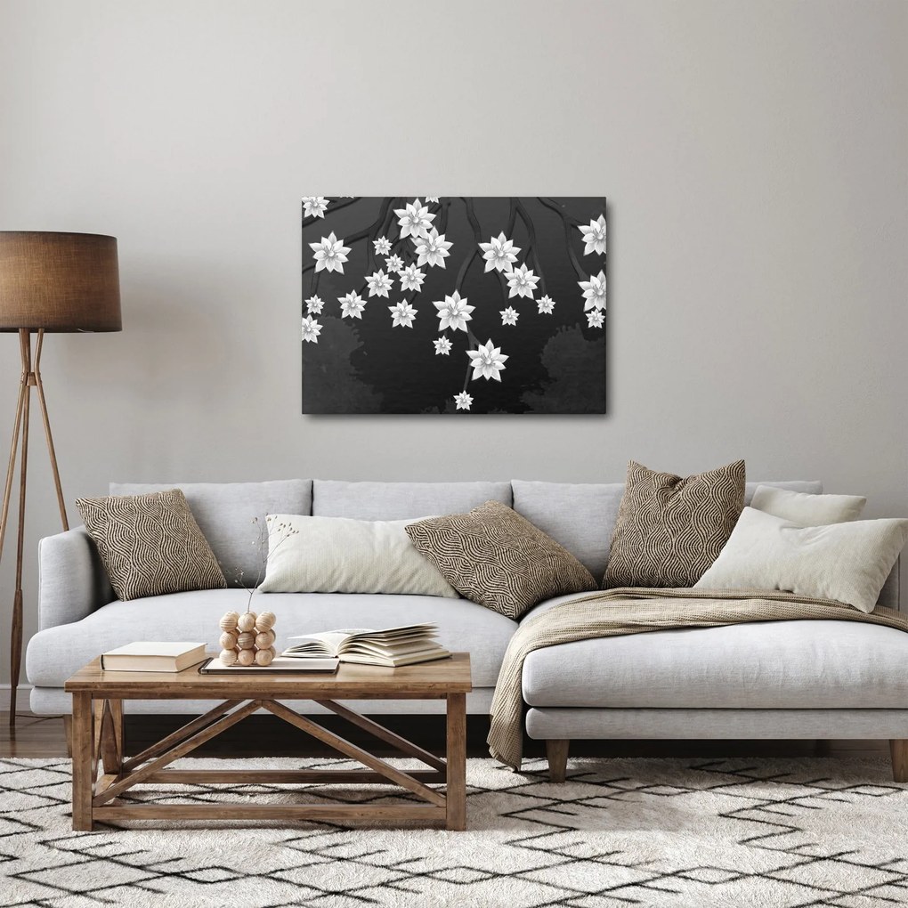 Tablou - Flori pe ramuri (70x50 cm)