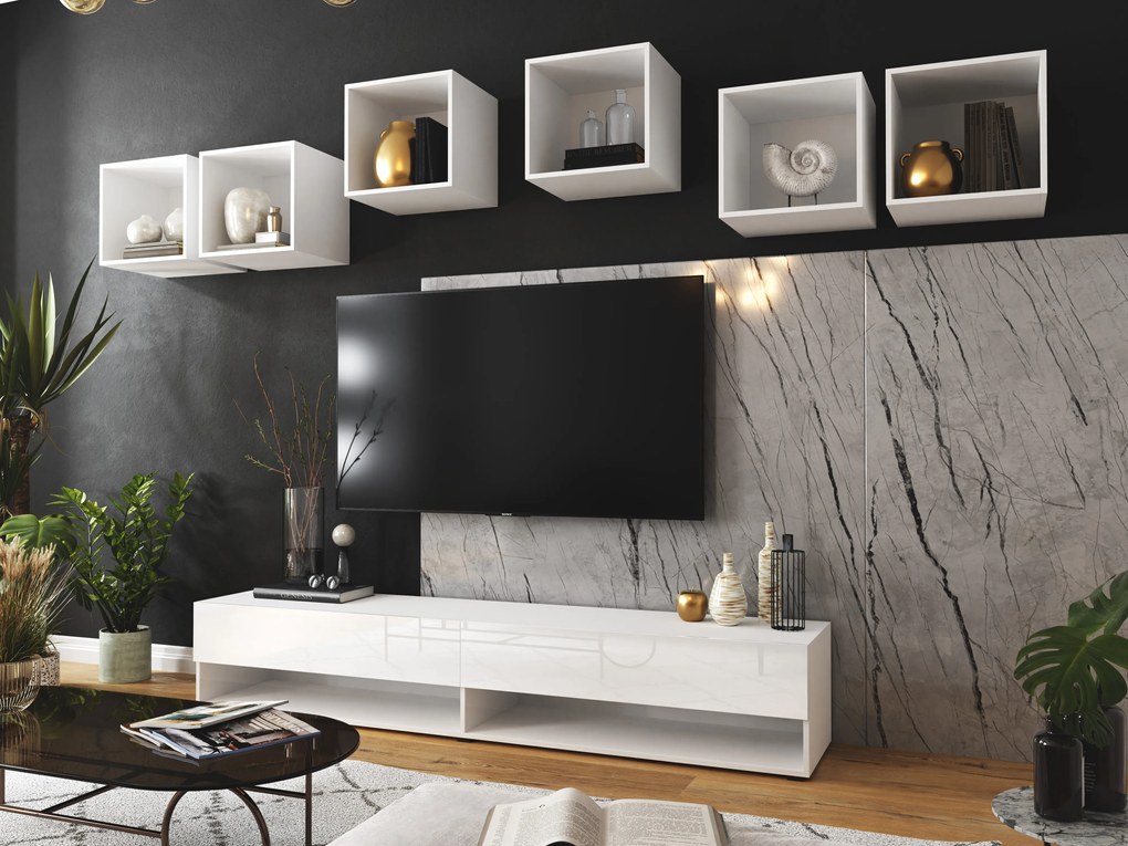 Mobilier living Berny 27 (alb + Alb lucios). 1087144