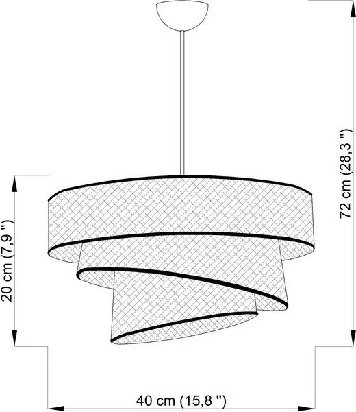 Lampă suspendată Couper - White, Gold