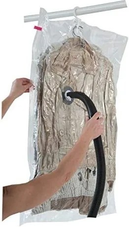 Husă cu vacuum pentru îmbrăcăminte Compactor Espace, lungime 105 cm