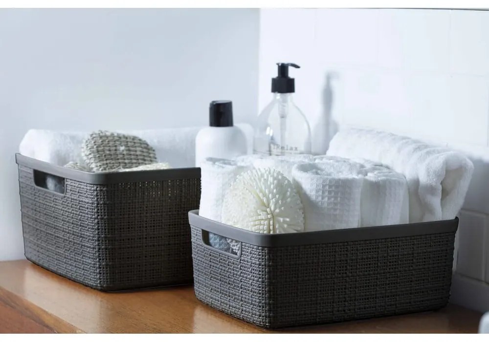 Coș de depozitare Curver Jute, 5 l, albastru