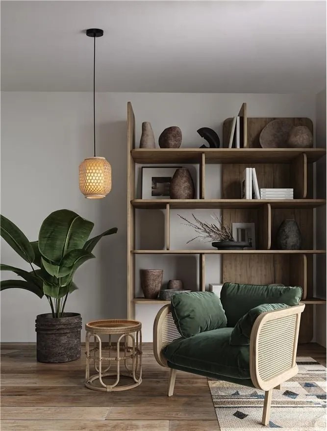 Pendul ratan decorativ design natural ASMA